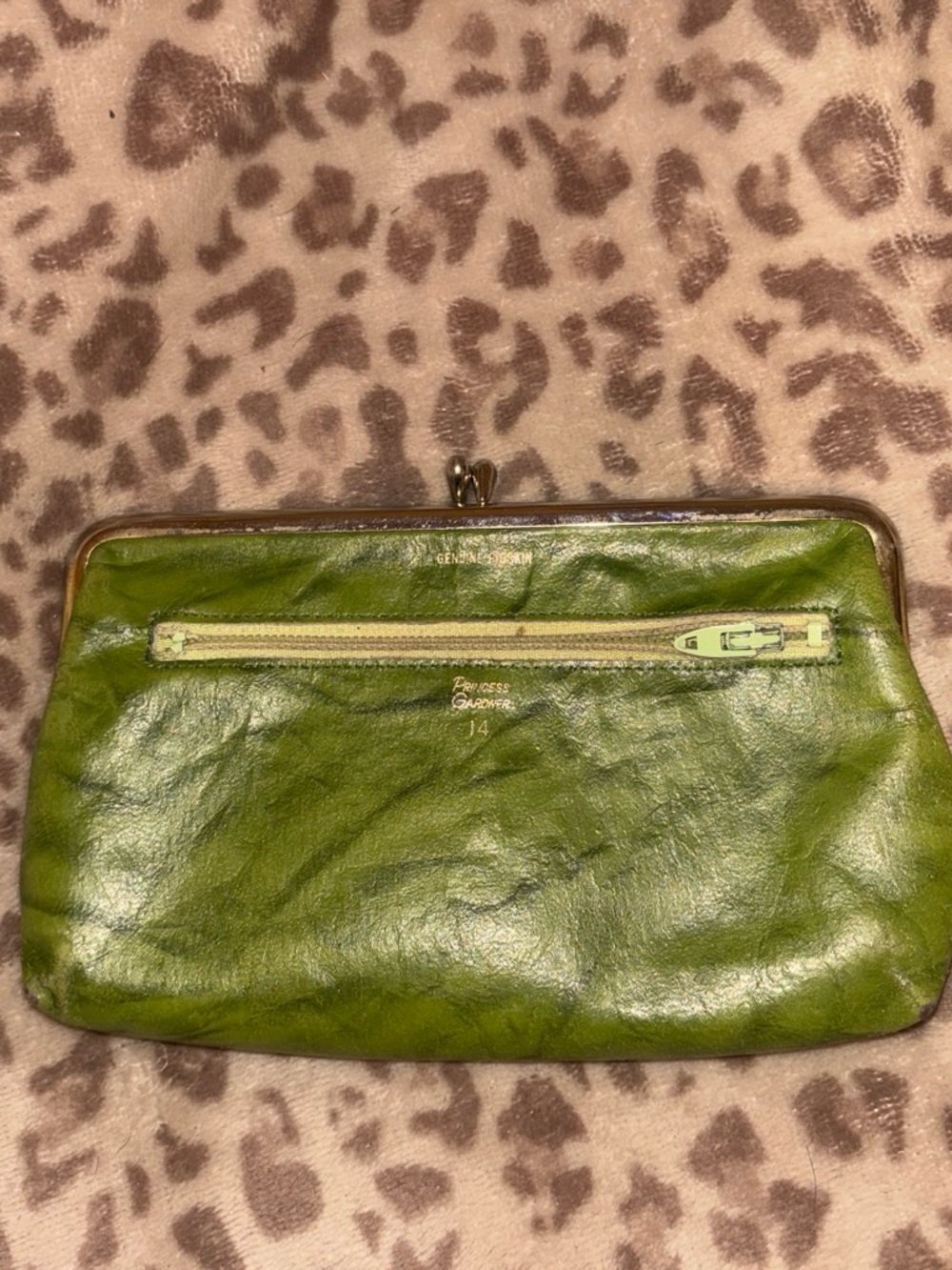 Vintage 60s Genuine Pigskin coin purse
